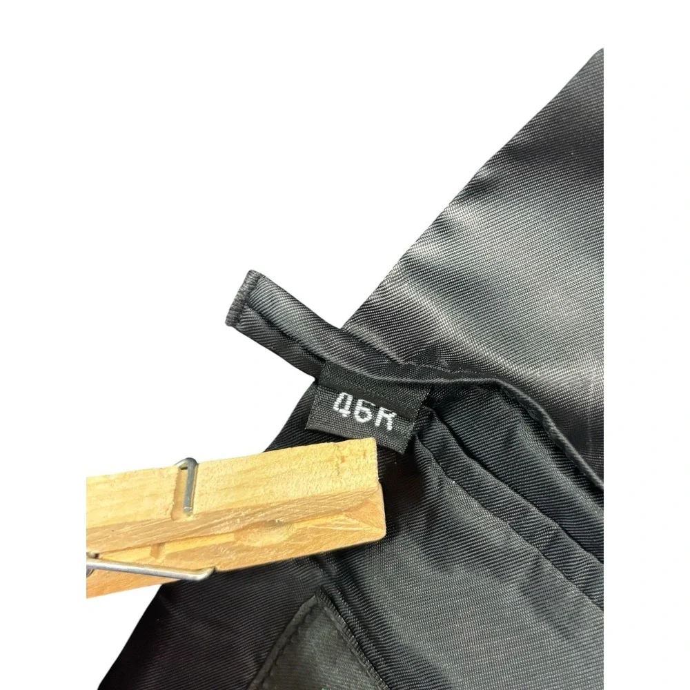 Black Western 46R Blazer Jacket Sport Suit Coat Microfiber Faux Suede‎ Cowboy